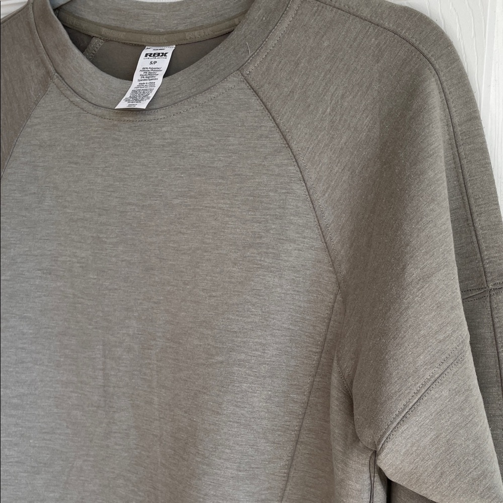 RBX Olive Performance Crew Sweatshirt S NWT - Picture 3 of 3
